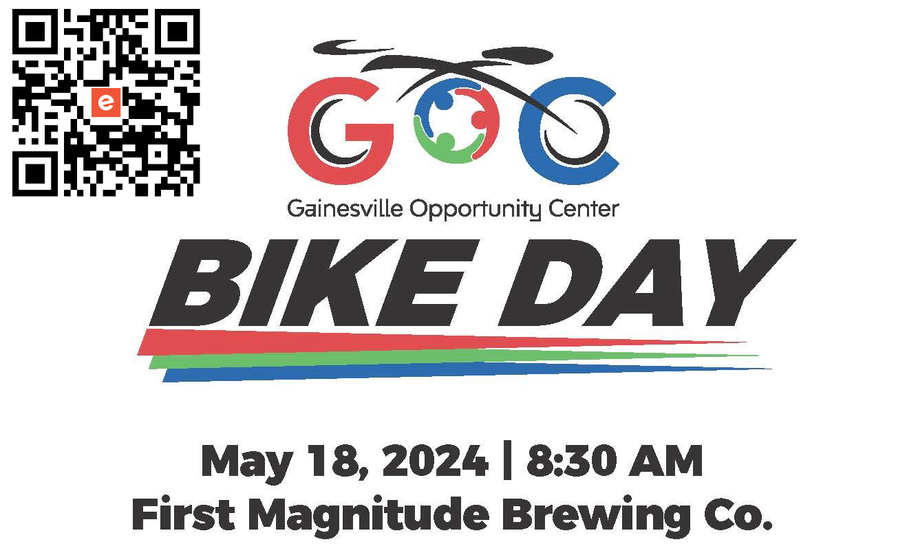 GOC Bike Day is May 18, 2024 at 8:30 am at First Magnitude Brewing Company